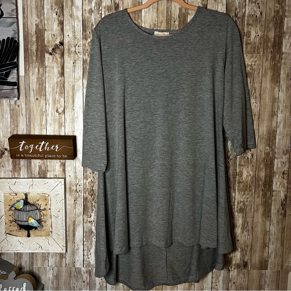 Simply Southern Heathered Gray Women's Tunicโ Medium